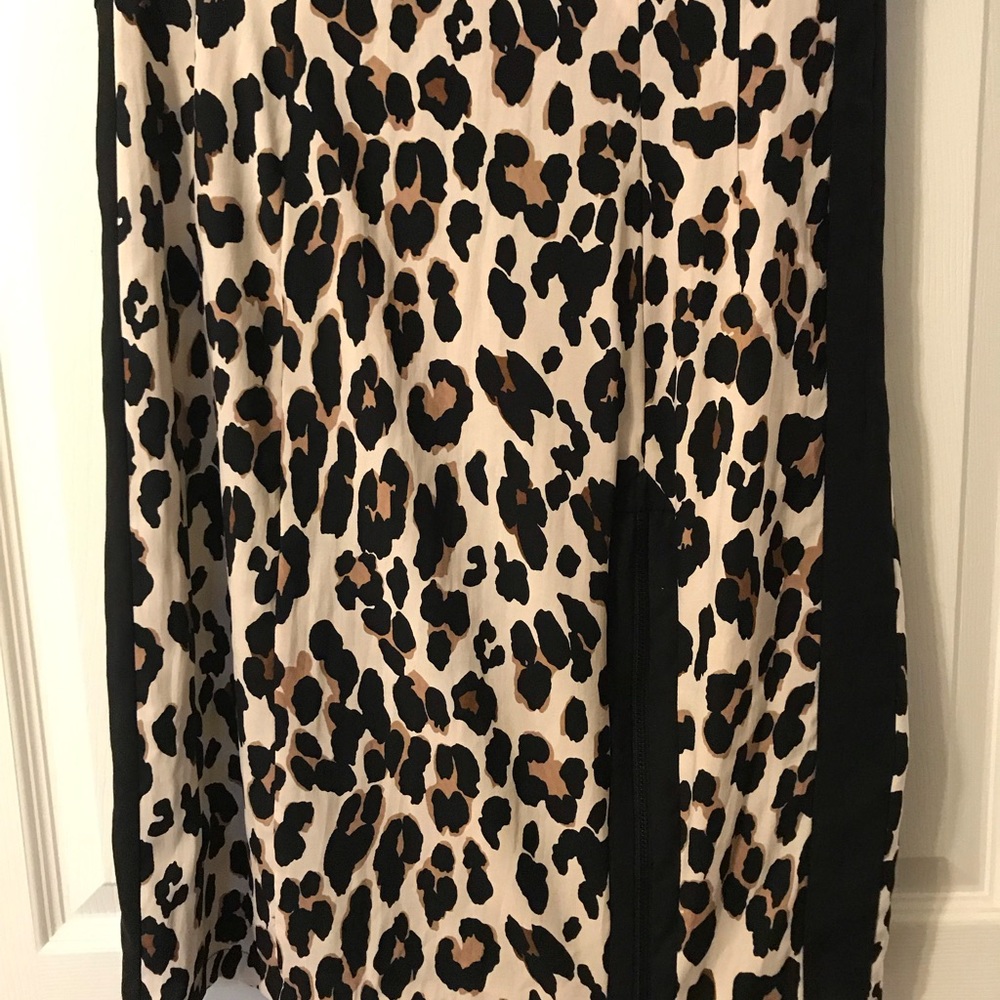 Nanette Lepore leopard side zip dress - Picture 3 of 5